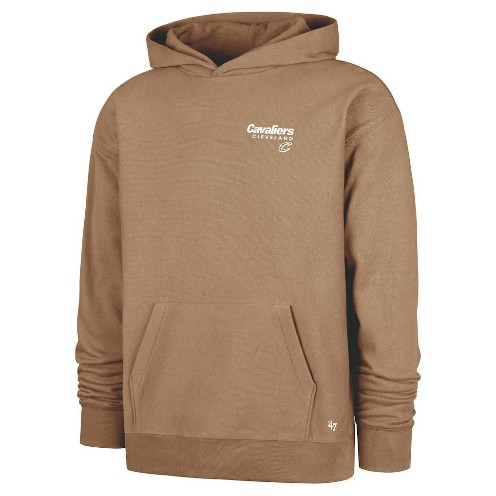 Cleveland Cavaliers '47 Triple Double Foundation Premium Hoodie Sweatshirt Khaki - 47 brand