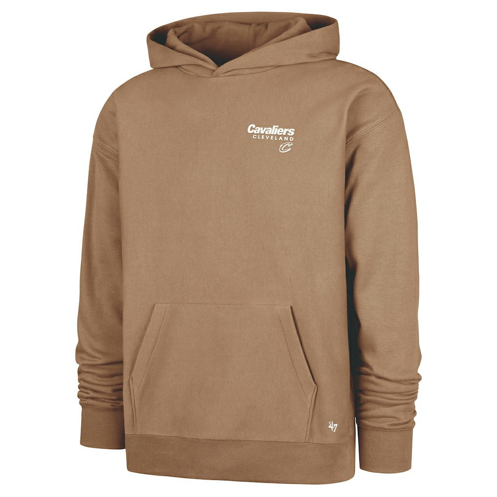 Cleveland Cavaliers '47 Triple Double Foundation Premium Hoodie Sweatshirt Khaki - 47 brand