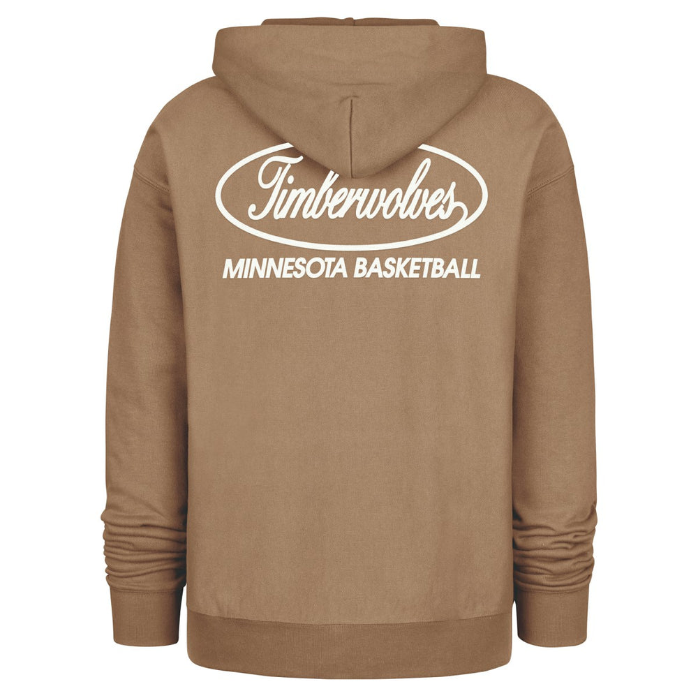 Minnesota Timberwolves '47 Triple Double Foundation Premium Hoodie Sweatshirt Khaki - 47 brand outlet