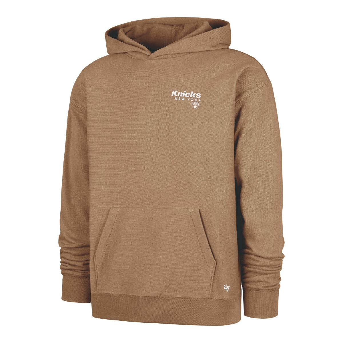 New York Knicks '47 Triple Double Foundation Premium Hoodie Sweatshirt Khaki - 47 brand