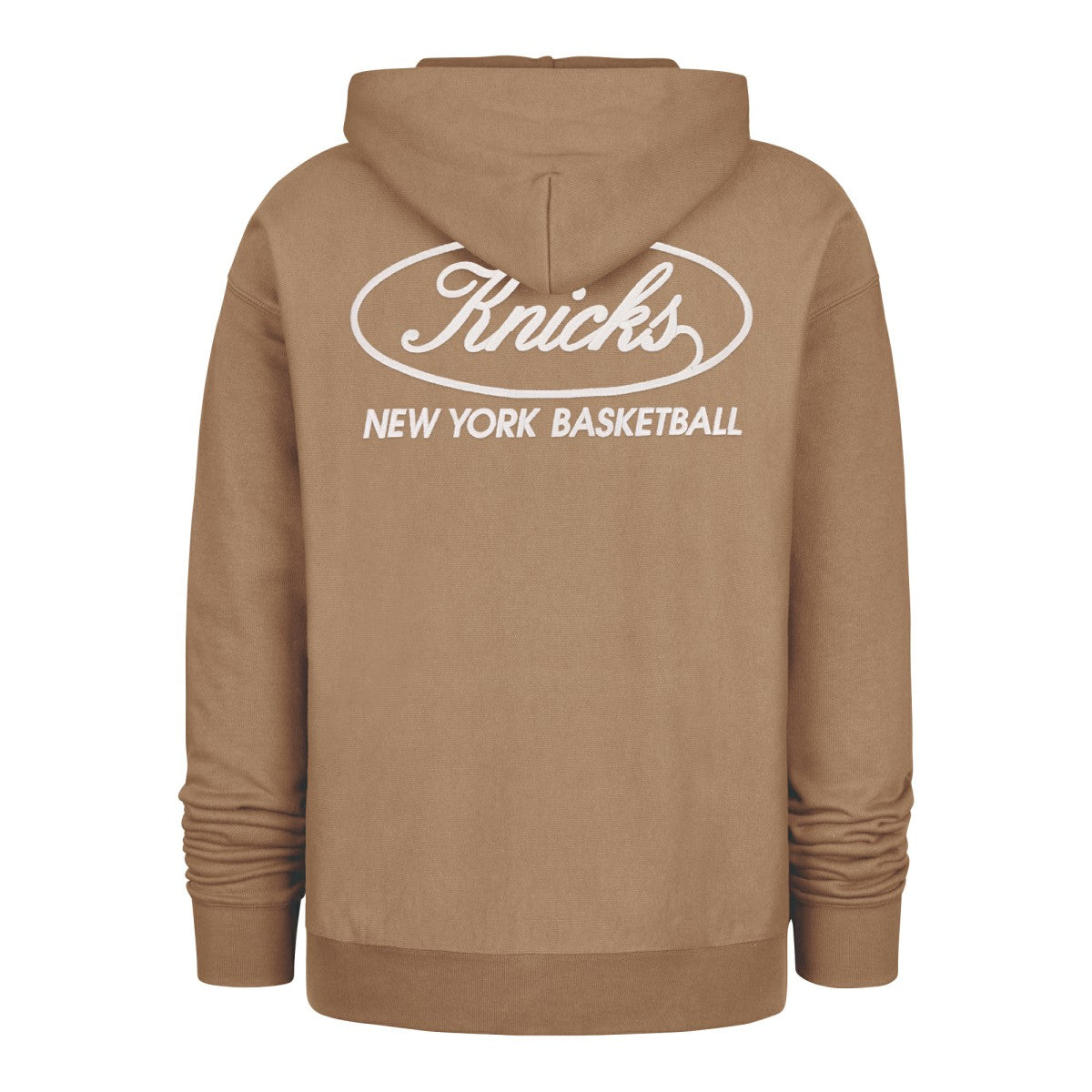 New York Knicks '47 Triple Double Foundation Premium Hoodie Sweatshirt Khaki - 47 brand