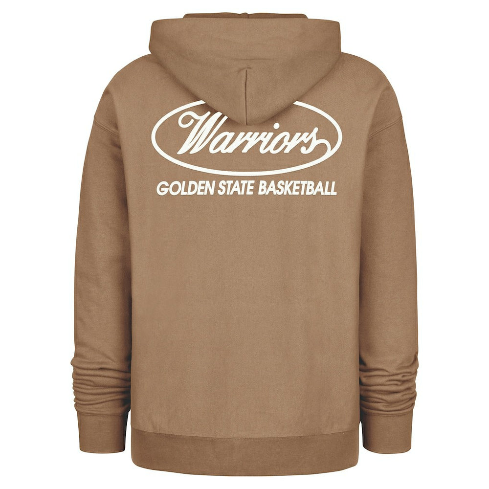 Golden State Warriors '47 Triple Double Foundation Premium Hoodie Sweatshirt Khaki - 47 brand