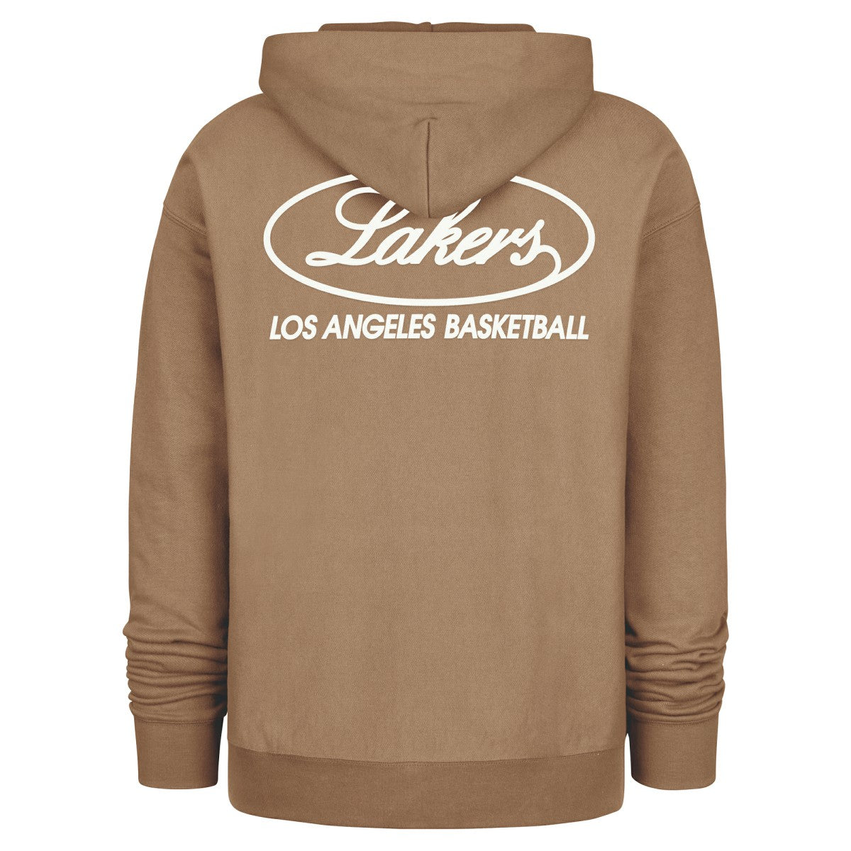 Los Angeles Lakers '47 Triple Double Foundation Premium Hoodie Sweatshirt Khaki - 47 brand