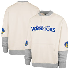 Golden State Warriors '47 Crossover Collection Trifecta Double Layered Fleece Sweatshirt Cream - 47 brand