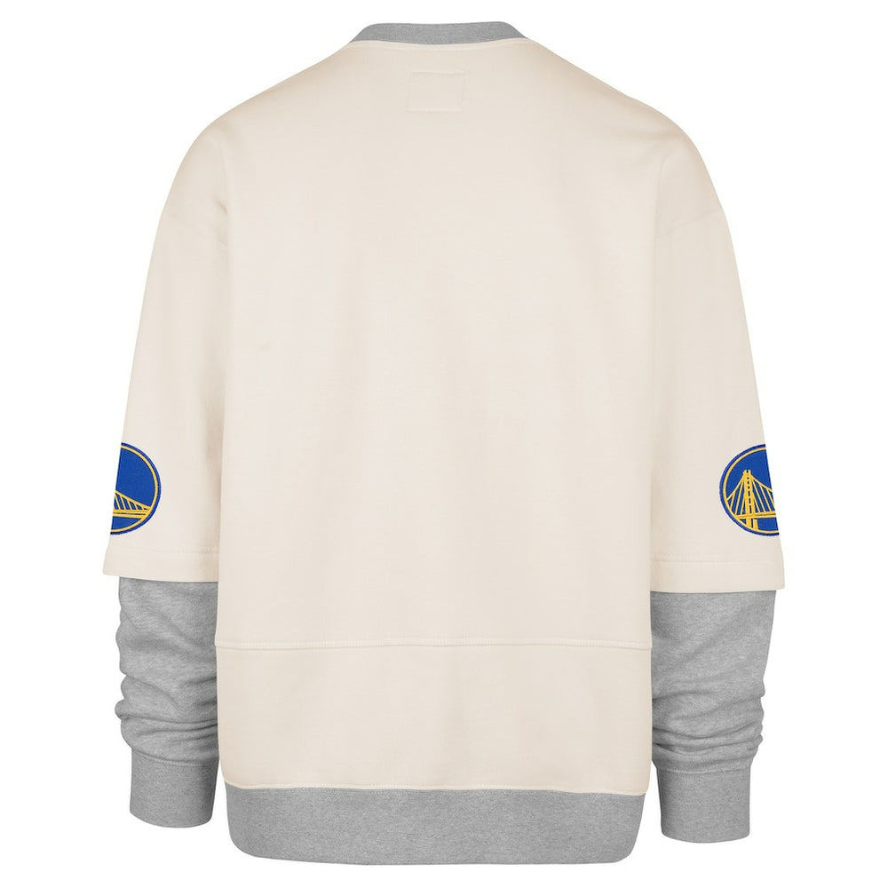 Golden State Warriors '47 Crossover Collection Trifecta Double Layered Fleece Sweatshirt Cream - 47 brand