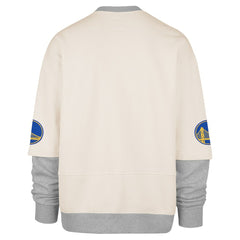 Golden State Warriors '47 Crossover Collection Trifecta Double Layered Fleece Sweatshirt Cream - 47 brand