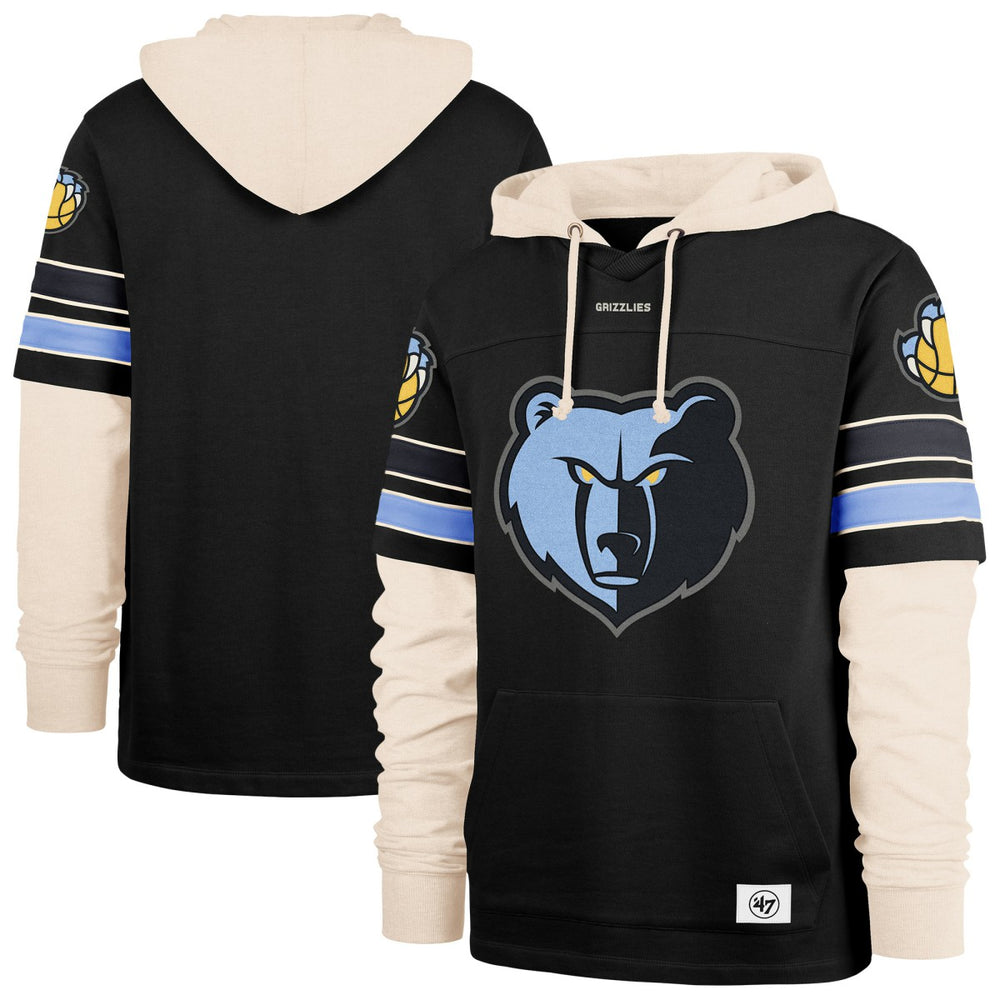 Memphis Grizzlies '47 Split Zone Cornerback Duo Hoodie Black - 47 brand