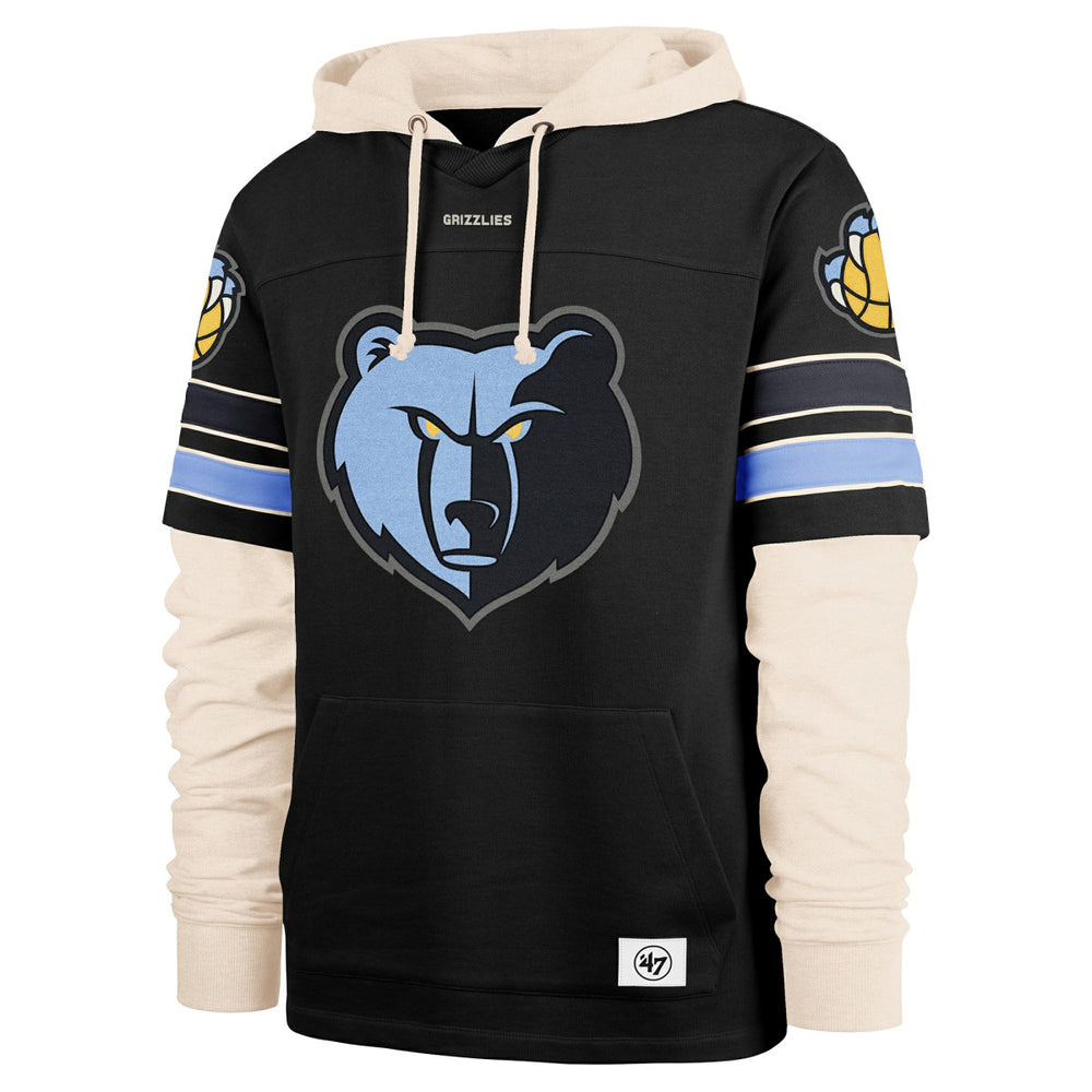 Memphis Grizzlies '47 Split Zone Cornerback Duo Hoodie Black - 47 brand