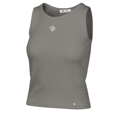New York Knicks '47 Women's Cropped Skyhook Baby Rib Tank Gray - 47 brand