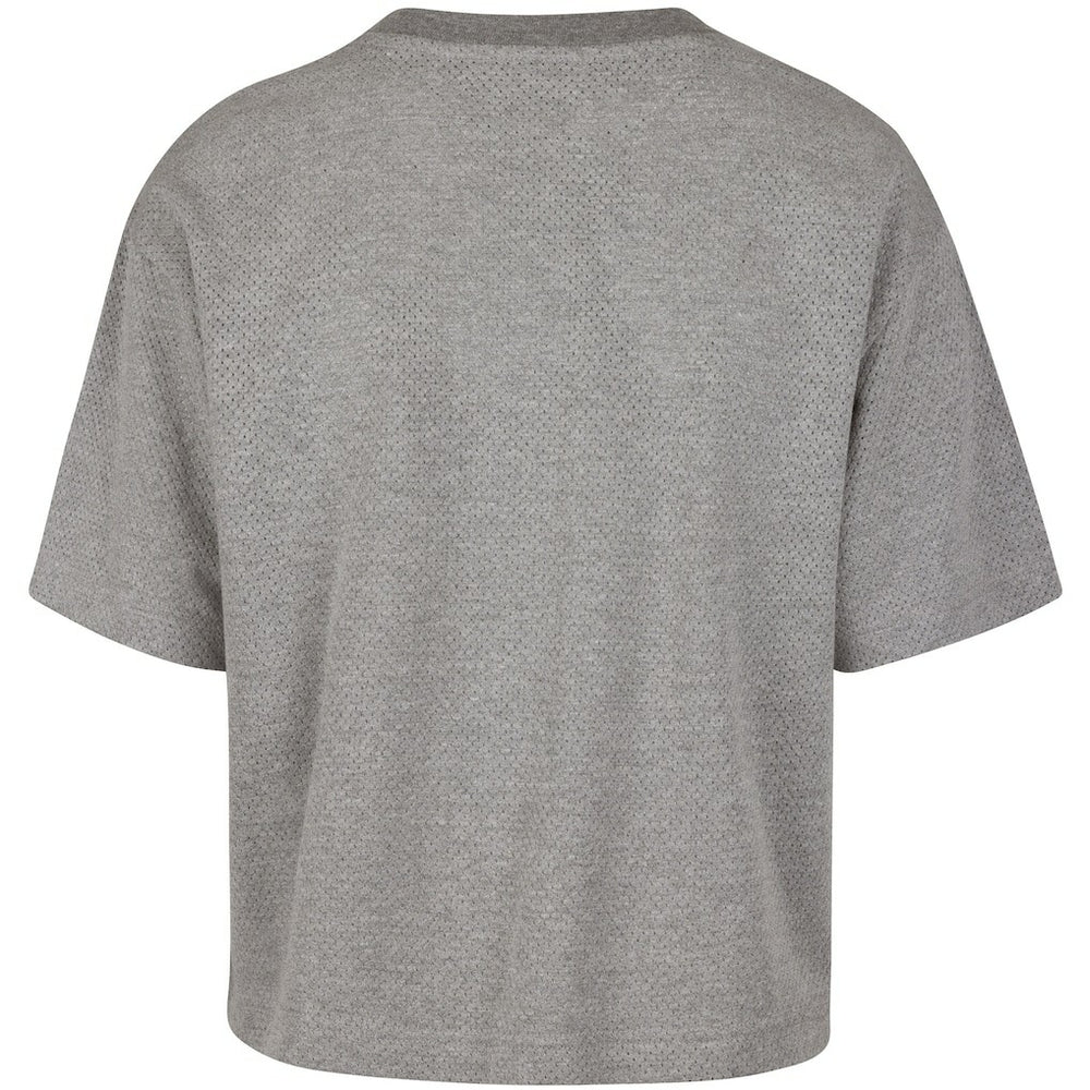 Boston Celtics '47 Women's Pivot Drop Needle Cropped T-Shirt Gray - 47 brand