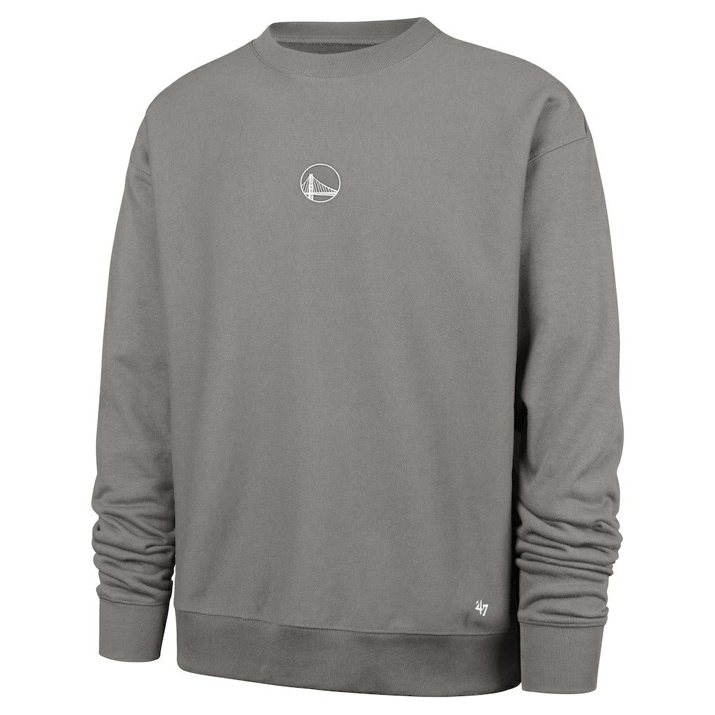 Golden State Warriors '47 Offside Foundation Crew Neck Sweatshirt Gray - 47 brand
