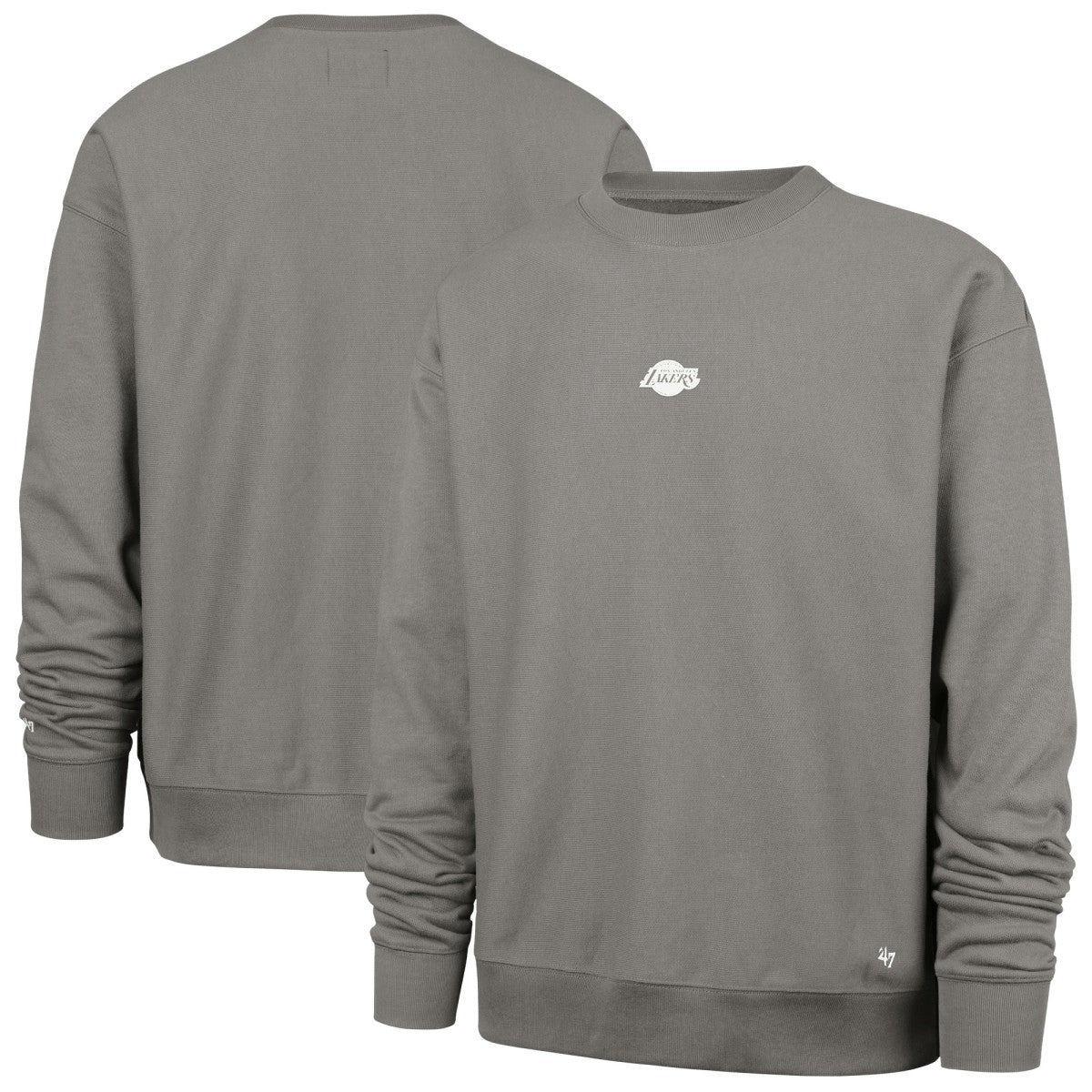 Los Angeles Lakers '47 Offside Foundation Crew Neck Sweatshirt Gray - 47 brand outlet