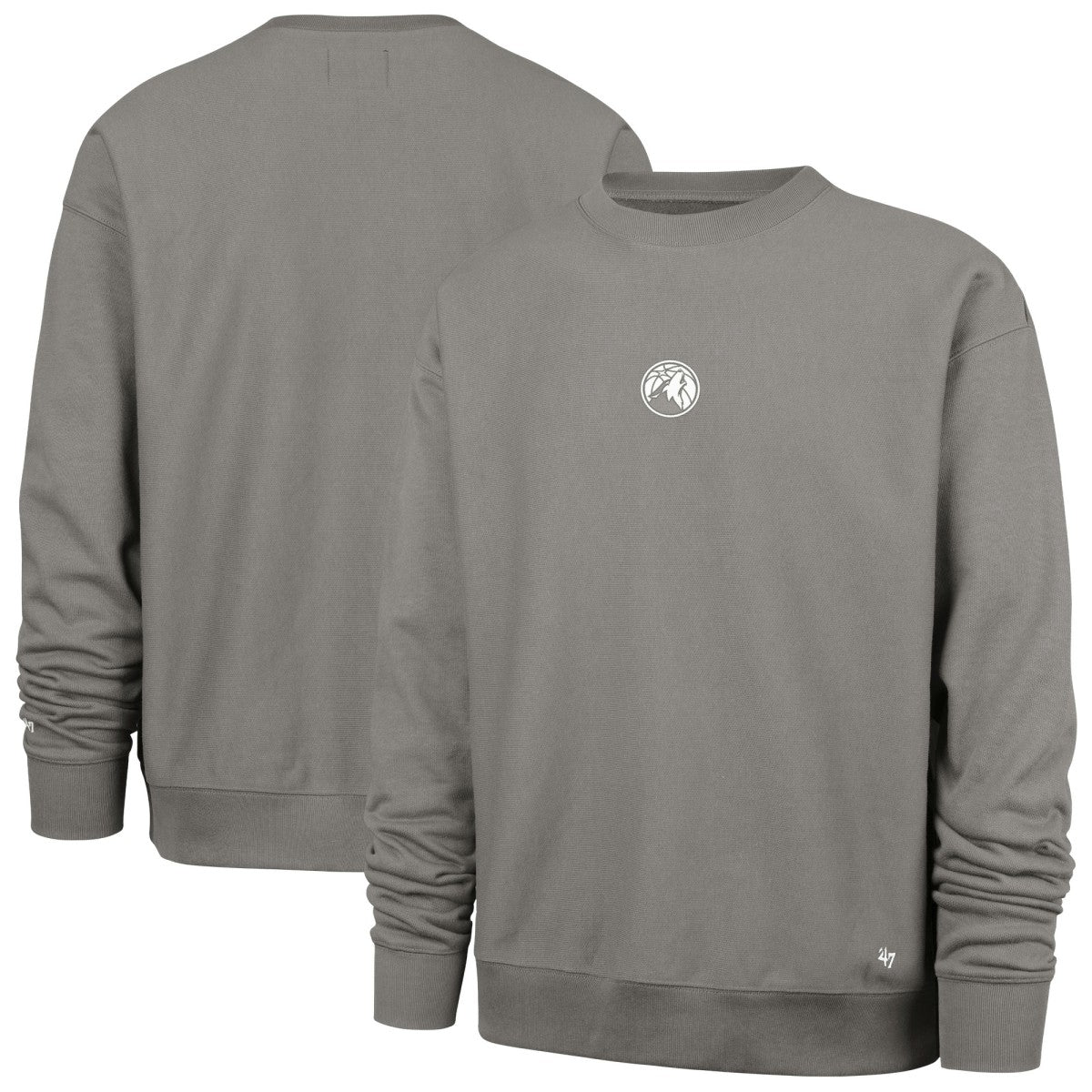 Minnesota Timberwolves '47 Offside Foundation Crew Neck Sweatshirt Gray - 47 brand