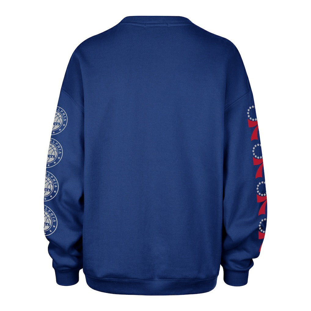 Philadelphia 76ers '47 Women's Go Big Oversized Sweatshirt Royal - 47 brand