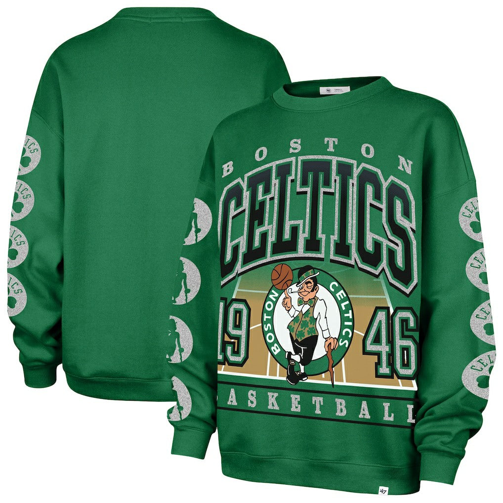 Boston Celtics '47 Women's Go Big Oversized Sweatshirt Kelly Green - 47 brand
