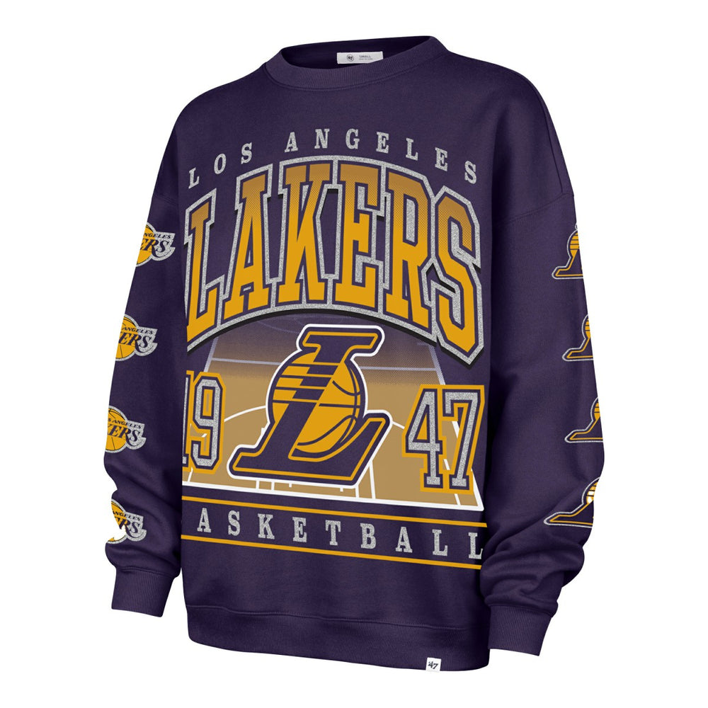 Los Angeles Lakers '47 Women's Go Big Oversized Sweatshirt Purple - 47 brand