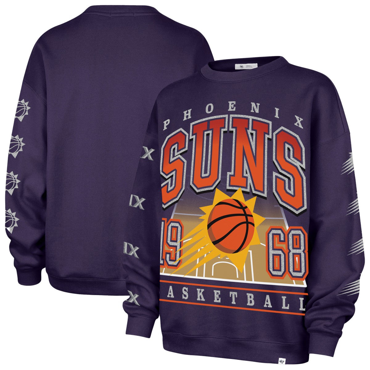 Phoenix Suns '47 Women's Go Big Oversized Sweatshirt Purple - 47 brand