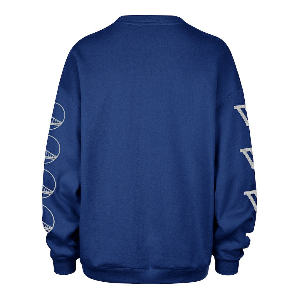 Golden State Warriors '47 Women's Go Big Oversized Sweatshirt Royal - 47 brand