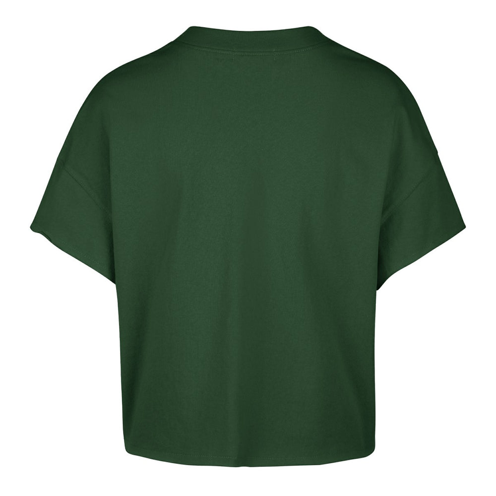 Milwaukee Bucks '47 Women's Elation Oversized Notch Neck T-Shirt Hunter Green - 47 brand