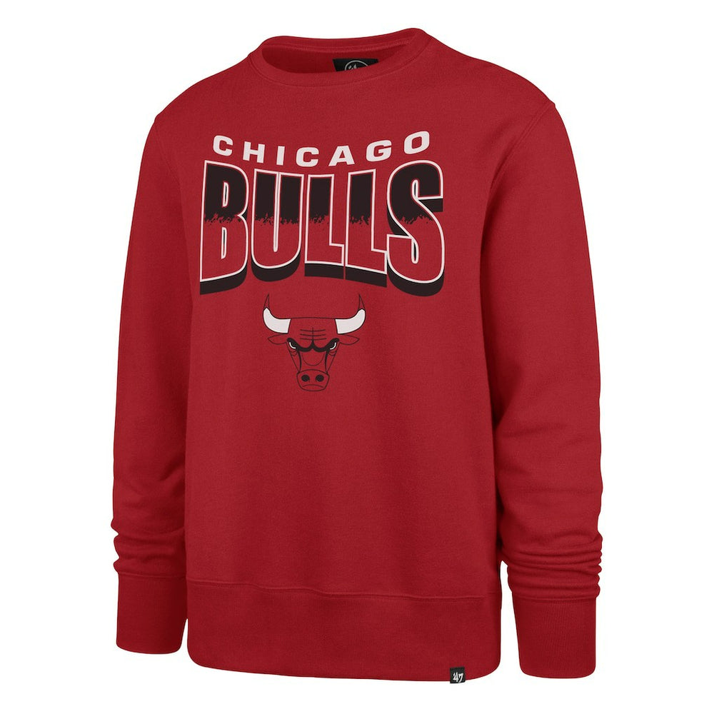 Chicago Bulls '47 Unisex Brush By Headline Crewneck Sweatshirt Red - 47 brand