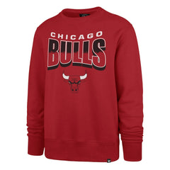 Chicago Bulls '47 Unisex Brush By Headline Crewneck Sweatshirt Red - 47 brand