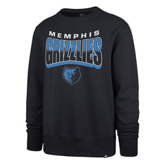 Memphis Grizzlies '47 Unisex Brush By Headline Crewneck Sweatshirt Navy - 47 brand