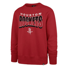 Houston Rockets '47 Unisex Brush By Headline Crewneck Sweatshirt Red - 47 brand