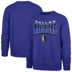 Dallas Mavericks '47 Unisex Brush By Headline Crewneck Sweatshirt Blue - 47 brand