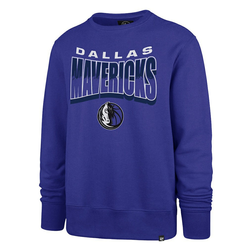 Dallas Mavericks '47 Unisex Brush By Headline Crewneck Sweatshirt Blue - 47 brand