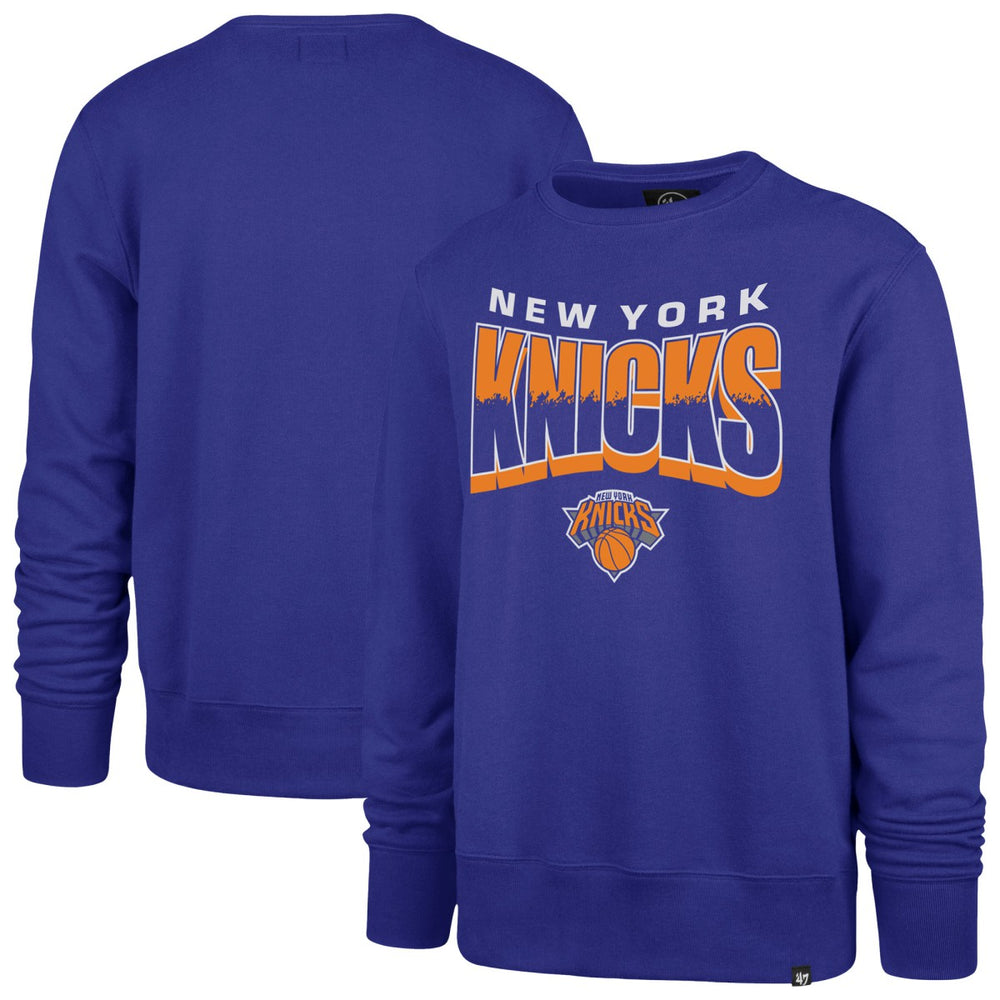 New York Knicks '47 Unisex Brush By Headline Crewneck Sweatshirt Blue - 47 brand
