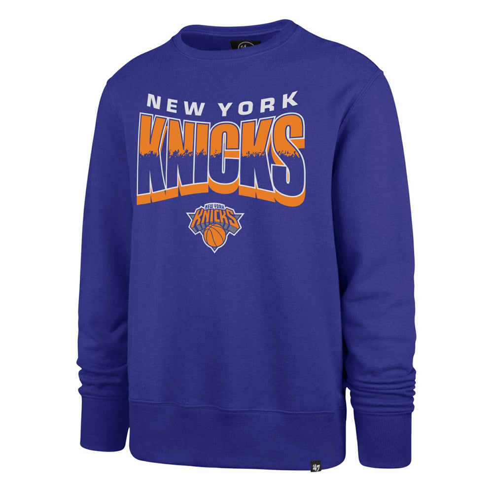 New York Knicks '47 Unisex Brush By Headline Crewneck Sweatshirt Blue - 47 brand