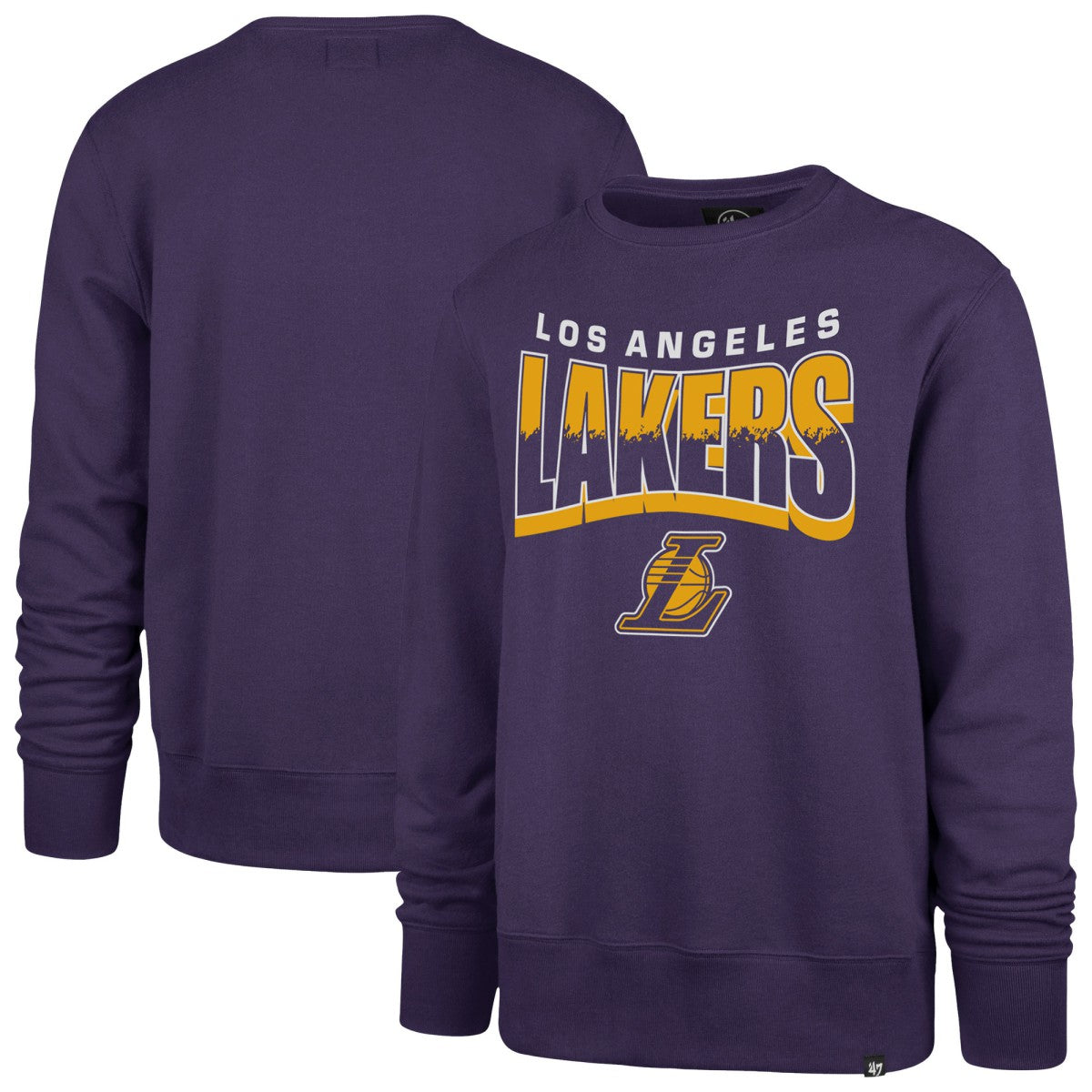 Los Angeles Lakers '47 Unisex Brush By Headline Crewneck Sweatshirt Purple - 47 brand