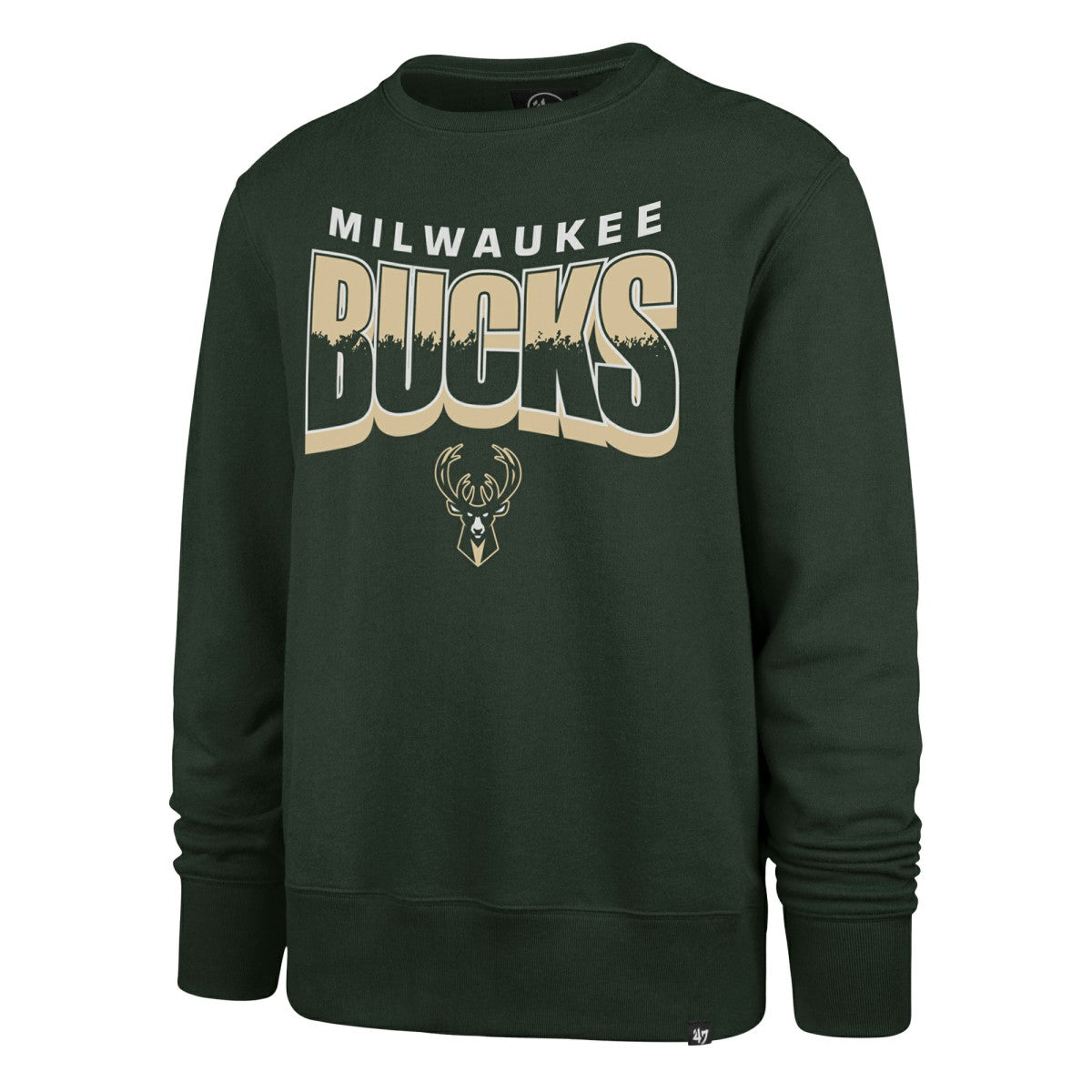 Milwaukee Bucks '47 Unisex Brush By Headline Crewneck Sweatshirt Hunter Green - 47 brand outlet