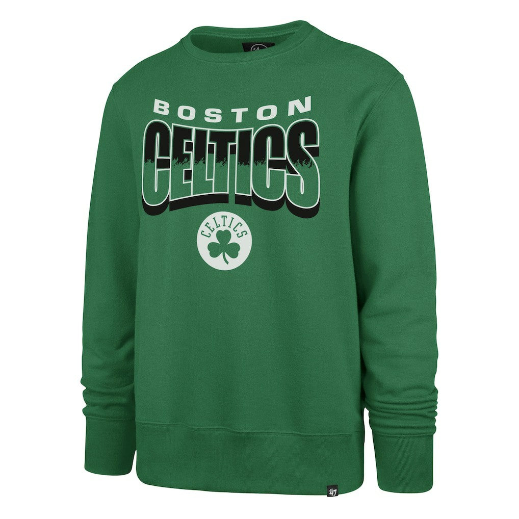 Boston Celtics '47 Unisex Brush By Headline Crewneck Sweatshirt Kelly Green - 47 brand