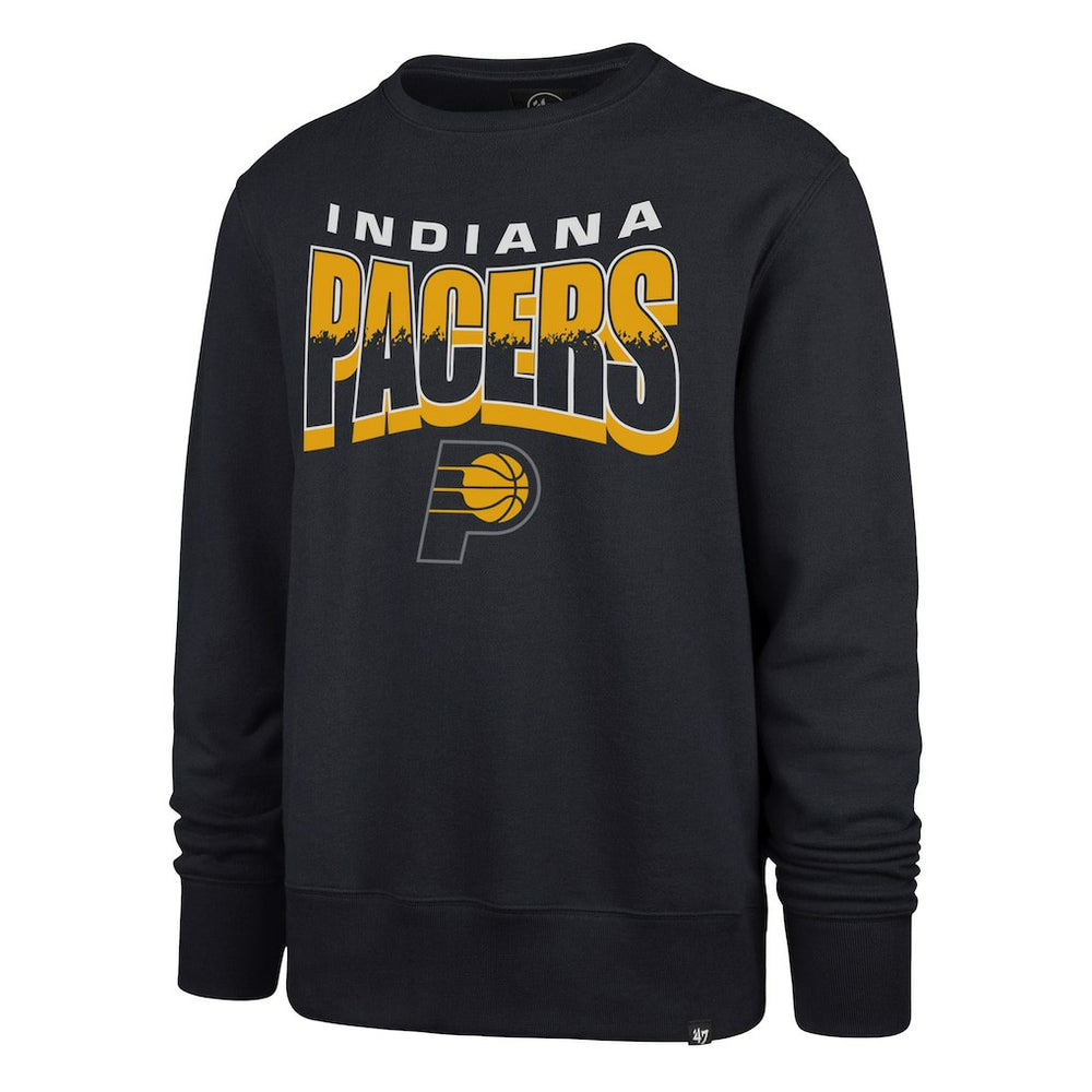 Indiana Pacers '47 Unisex Brush By Headline Crewneck Sweatshirt Navy - 47 brand