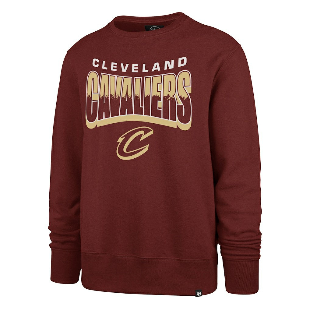 Cleveland Cavaliers '47 Unisex Brush By Headline Crewneck Sweatshirt Wine - 47 brand