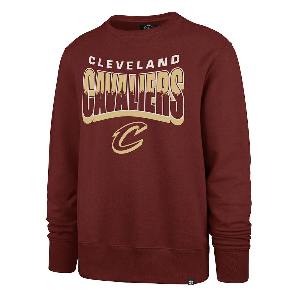 Cleveland Cavaliers '47 Unisex Brush By Headline Crewneck Sweatshirt Wine - 47 brand