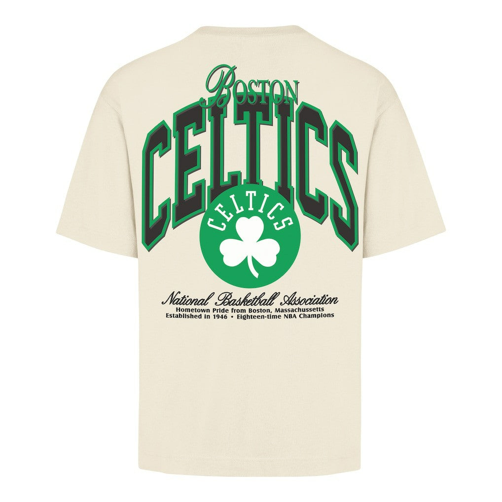 Boston Celtics '47 Unisex Crossover Collection Foundation Pocket T-Shirt Cream - 47 brand