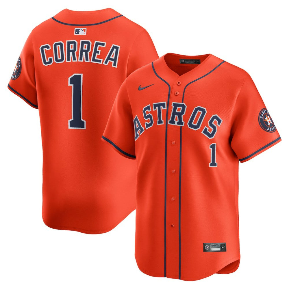 Carlos Correa Houston Astros Nike Alternate Limited Player Jersey - Orange Jerseys