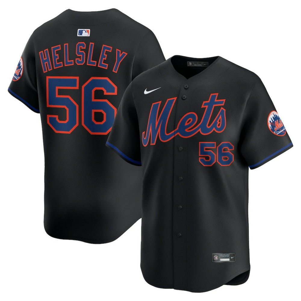 Ryan Helsley New York Mets Nike Alternate Limited Player Jersey - Black Jerseys