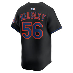 Ryan Helsley New York Mets Nike Alternate Limited Player Jersey - Black Jerseys
