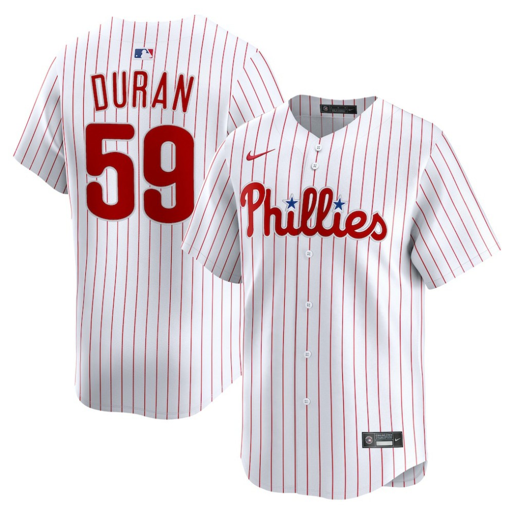 Jhoan Duran Philadelphia Phillies Nike Home Limited Player Jersey - White Jerseys