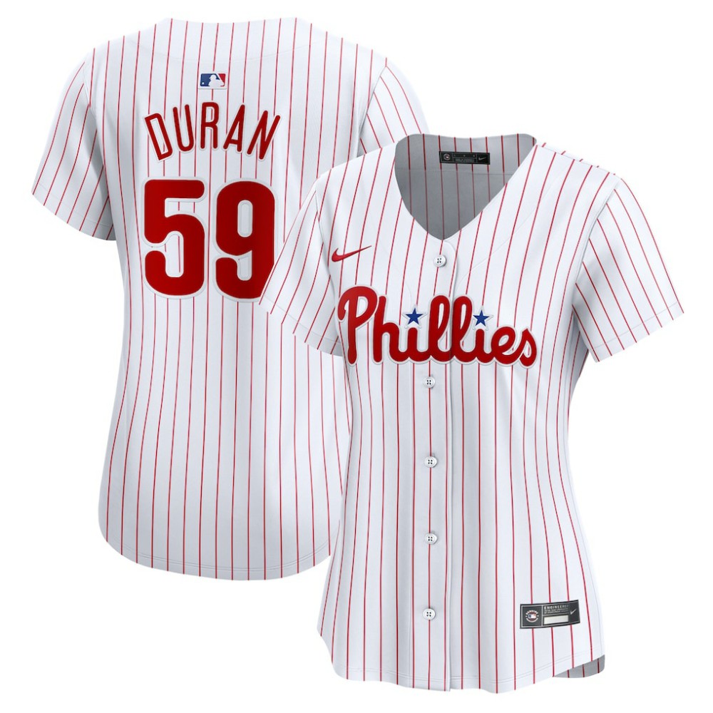 Jhoan Duran Philadelphia Phillies Nike Women's Home Limited Player Jersey - White Jerseys