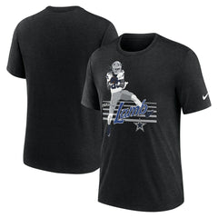 CeeDee Lamb Dallas Cowboys Player Graphic T-Shirt - Heather Black T-shirts