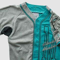 Miami Marlins Starter 90s Full Button Top - Teal - XVintage Tops