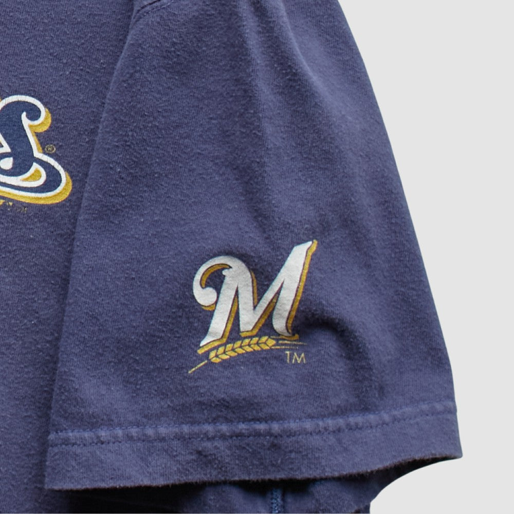 Milwaukee Brewers Nike 2004 T-Shirt - Navy - Vintage T-shirts