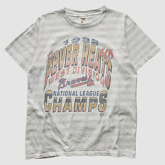 Atlanta Braves 1992 T-Shirt - Gray - Vintage T-shirts