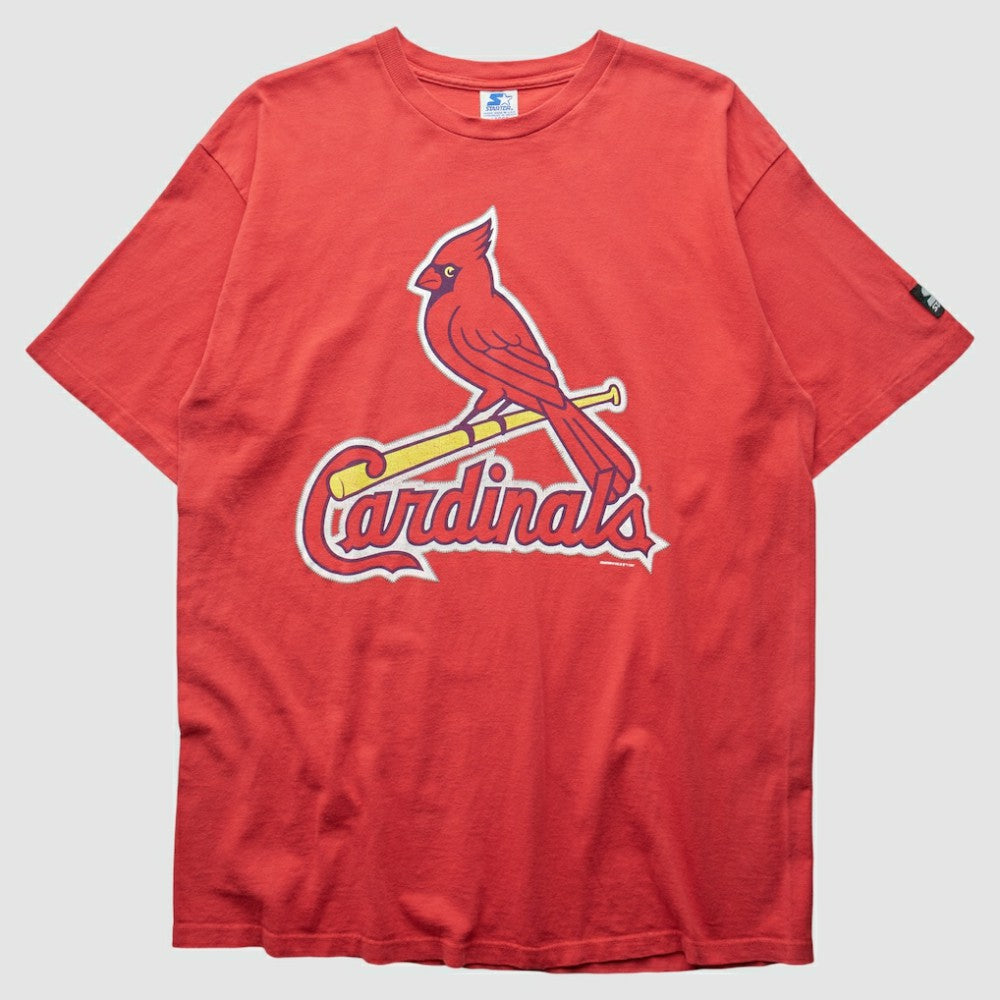 St. Louis Cardinals Starter 1997 T-Shirt - Red - Vintage T-shirts