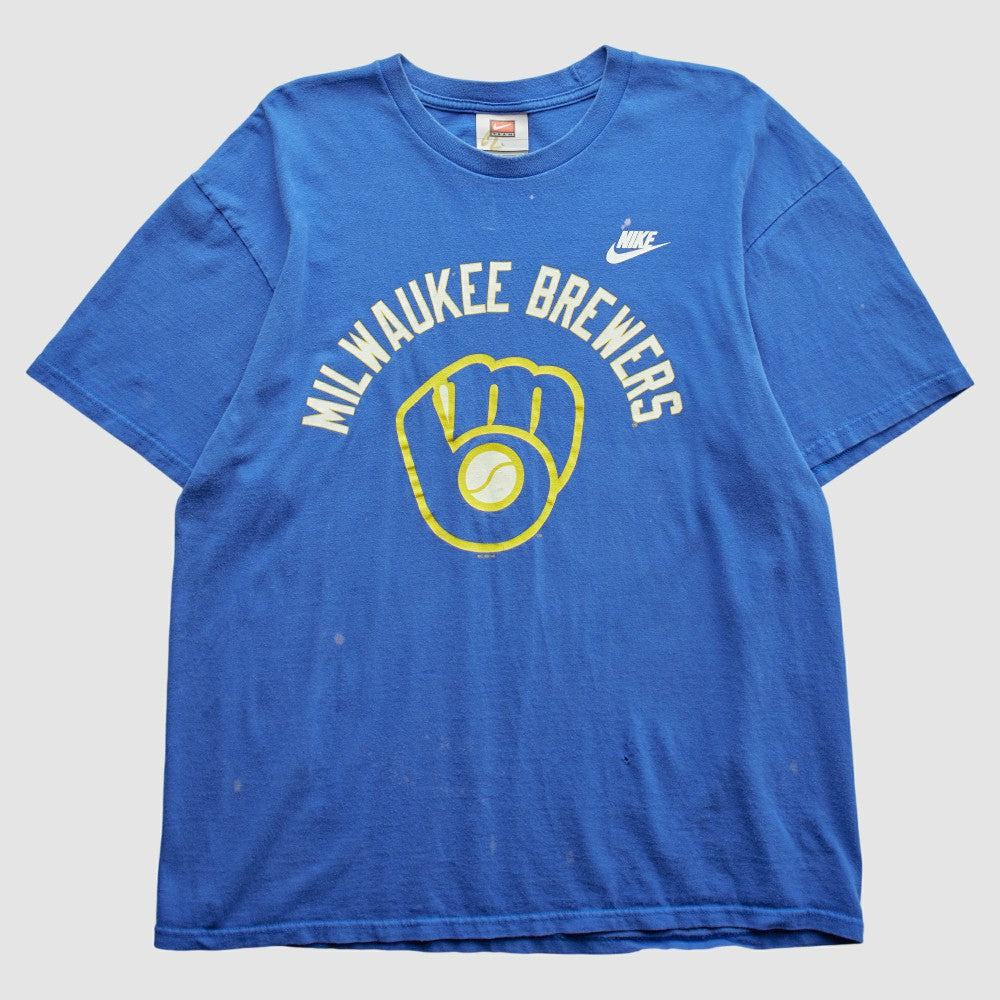Milwaukee Brewers Nike 2000s T-Shirt - Blue - Vintage T-shirts