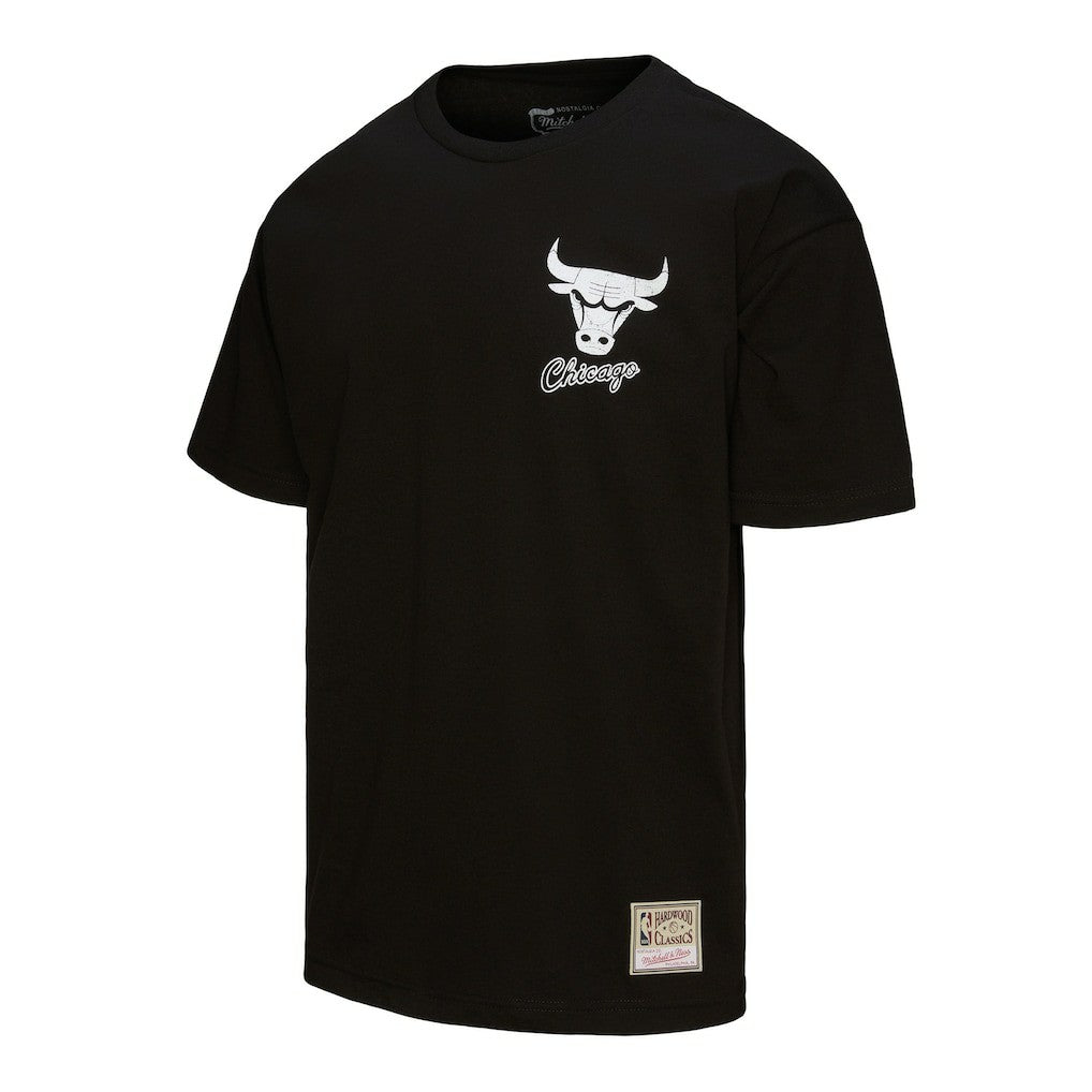 Chicago Bulls Hardwood Classics Overlap T-Shirt Black - Mitchell & Ness outlet